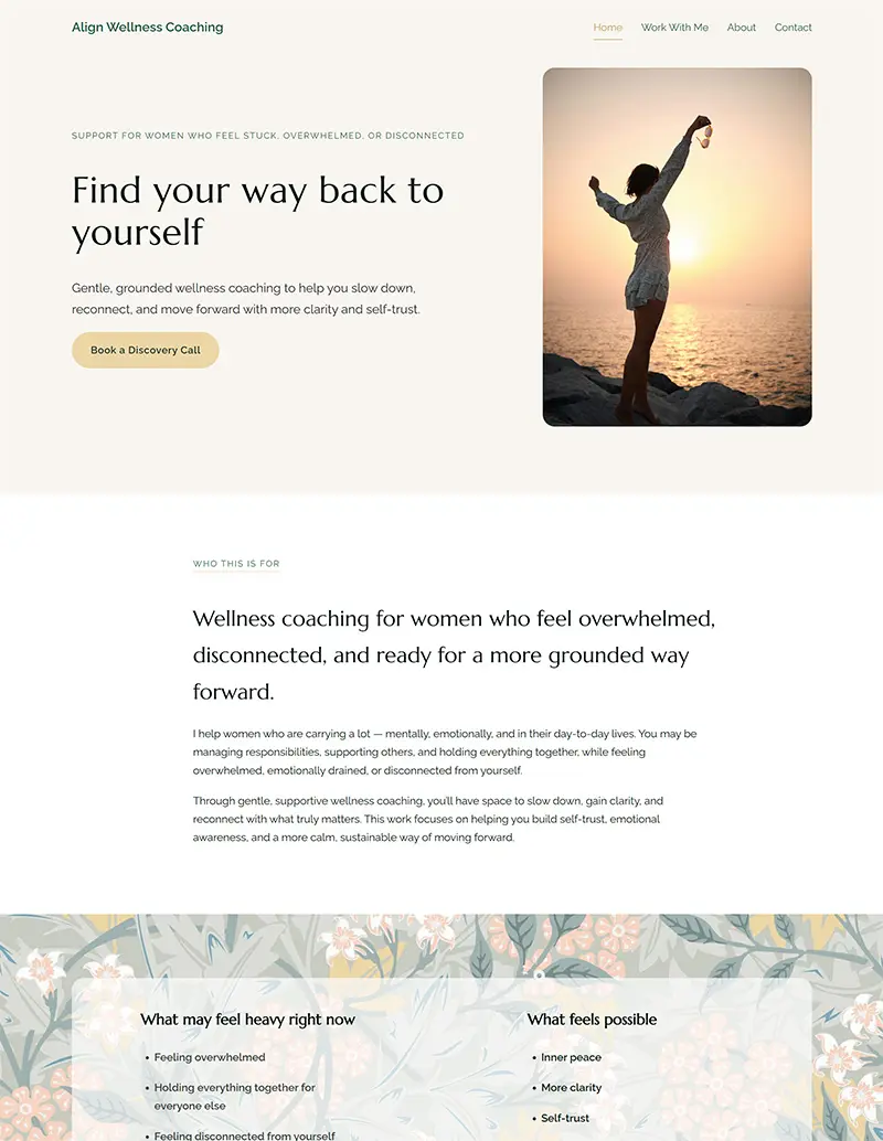 Align Wellness website preview